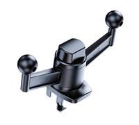 Zkydhbd Soporte de teléfono de coche de doble cabeza, accesorio giratorio de 360 grados y gancho telescópico para desplazarse por varios vehículos