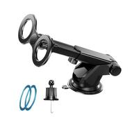 Zkydhbd Soporte de teléfono doble giratorio de 360 grados para salpicadero o ventilación con fuerte sujeción resistente a las caídas, soporte de teléfono de coche de doble dispositivo