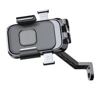 Zkydhbd Soporte giratorio para teléfono de motocicleta, para manillar/retrovisor, a prueba de golpes, para scooter, bicicleta, ciclismo al aire libre, accesorio de teléfono