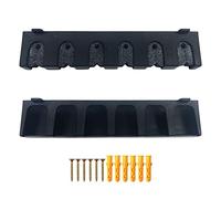 Zkydhbd Soporte horizontal para caña de pescar, montaje en pared, 6 estantes de almacenamiento para garaje y barcos, montaje vertical horizontal