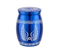 Zkydhbd Soporte para cenizas, urna conmemorativa de mascotas con alas angélicas para perros, gatos, cenizas, recuerdos de mascotas, urna pequeña para cenizas conmemorativas, caja de cenizas de