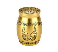 Zkydhbd Soporte para cenizas, urna conmemorativa de mascotas con alas angélicas para perros, gatos, cenizas, recuerdos de mascotas, urna pequeña para cenizas conmemorativas, caja de cenizas de