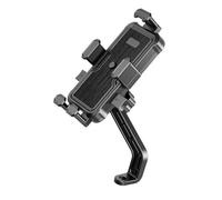 Zkydhbd Soporte para teléfono de motocicleta, giratorio de 360 grados, soporte para manillar/retrovisor, soporte para teléfono, scooter, bicicleta, a prueba de golpes, soporte para bicicleta