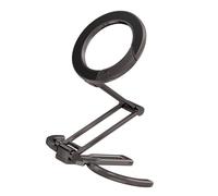 Zkydhbd Soporte plegable para teléfono, altura ajustable y diseño de mosquetón de rotación para montaje de múltiples texturas, altura ajustable de 4.5 a 7 pulgadas