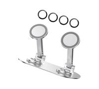 Zkydhbd Soporte portátil de doble posición para teléfonos de 4 a 7 pulgadas, giratorio de 360 grados, ajustable, diseño plegable, base antideslizante, para fotografía, soporte doble para teléfono