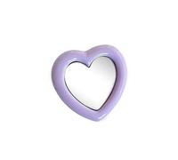 Zkydhbd Soporte retráctil para teléfono con forma de corazón con cristal ajustable, diseño de amor, para cheques de maquillaje y videollamadas, soporte elegante