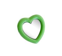 Zkydhbd Soporte retráctil para teléfono con forma de corazón con cristal ajustable, diseño de amor, para cheques de maquillaje y videollamadas, soporte elegante