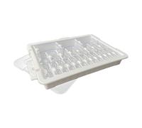 Zkydhbd Soporte transparente multiusos para cuentas con bolsillos individuales para una clasificación eficiente y elegante de colores y tamaños en la organización del hogar