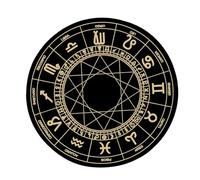 Zkydhbd Tapete de goma para decoración de escritorio, tarots, para fiestas, juegos de mesa, astrología, péndulos