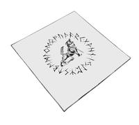 Zkydhbd Tapiz cuadrado de adivinaciones, símbolo misterioso, astrología, mantel de tarots, mantel de mesa de brujería, suministros de adivinaciones, decoración de pared