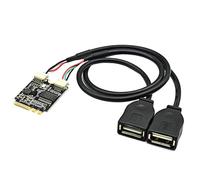 Zkydhbd Tarjeta de expansión WiFi a USB a 2 USB 2.0 para profesionales, no requiere controlador