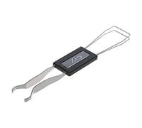 Zkydhbd Teclado mecánico extractor de eje de metal para extractor de teclas para herramienta de extracción, teclas de acero con teclas antideslizantes, teclas de pudín, teclas de anime, teclas de goma