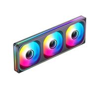 Zkydhbd Ventilador avanzado 120 240 360 de un solo marco, ventilador RGB de 1/2/3 x 120 mm, alta presión estática y diseño de flujos de aire, optimización de flujos de aire