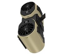 Zkydhbd Ventilador colgante de cintura para trabajo al aire libre, senderismo, camping, escalada, ventilador de refrigeración móvil, clip recargable para pesca al aire libre, pantalla LED de