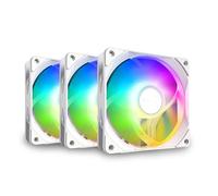 Zkydhbd Ventilador de caja de empalme de 12 V PWM ARGB de 120 mm para PC y CPU de refrigeración líquida, ventiladores refrigerados por agua de 800-1800 rpm