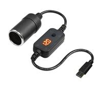 Zkydhbd Voltajes ajustables tipo C a cable de carga de coche que ofrece múltiples longitudes con pantalla LED, fuente de alimentación confiable, pantalla digital, carga de coche