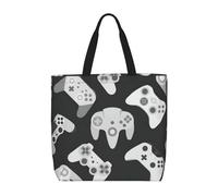 zkyfll Bolsa de mano con estampado de control de juego para mujer, bolsa de compras reutilizable, bolsa de playa, viajes, vacaciones, trabajo