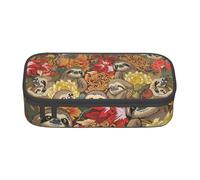 Zkyfll Estuche para lápices de gran capacidad con estampado de perezosos divertidos, bolsa organizadora portátil, bolsa de cosméticos