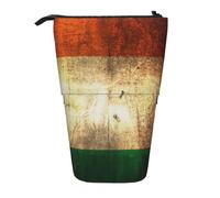 zkyfll Estuche vertical con estampado de bandera irlandesa, soporte telescópico, bonito estuche para lápices, organizador de lápices