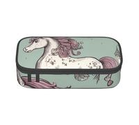 Zkyfll Fairy Tale Unicorn 03 - Estuche organizador de gran capacidad para lápices, bolsa portátil para maquillaje y cosméticos