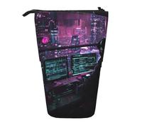 zkyfll hacker era - Estuche vertical para lápices, soporte telescópico, bonito estuche para lápices, organizador de lápices