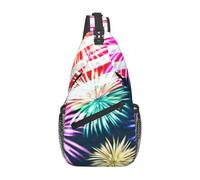 zkyfll Mochila patriótica del 4 de julio con estampado de bandera americana divertida, unisex, cruzada, para el pecho, viajes, senderismo