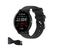 ZL02C Pro Reloj Inteligente Pantalla Frecuencia CardíAca OxíGeno en Sangre MedicióN Deportiva Reloj Negro