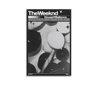ZLALISA House of Balloons The WeekndArt - Álbum de arte decorativo para pared, álbum de música hip-hop, pintura al óleo, lienzo decorativo, 30 x 45 cm, estilo sin marco, 11