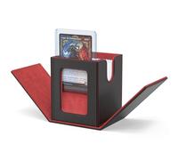 ZLCA MTG - Caja de almacenamiento con ventana Magic Commander, caja de almacenamiento para tarjetas de béisbol, puede contener 100 juegos dobles de tarjetas, caja de almacenamiento de tarjetas