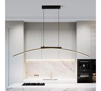 ZLGUBAY Lámparas Colgantes LED Dimmables, Lámpara De Araña Creativa Moderna 100cm Diseño Curvado De Altura Ajustable, Para El Mostrador De Bar Estudio Sala De Comedor Sala De Estar Cocina Dormitorio