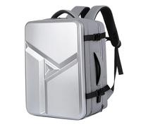 ZLGUBAY Mochila de gran capacidad, mochila rígida para laptop, expandible, viajes de negocios para hombres, bolsa de computadora antirrobo impermeable de 17 pulgadas con puerto USB y bolsillo húmedo,