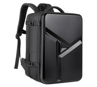 ZLGUBAY Mochila de gran capacidad, mochila rígida para laptop, expandible, viajes de negocios para hombres, bolsa de computadora antirrobo impermeable de 17 pulgadas con puerto USB y bolsillo húmedo,