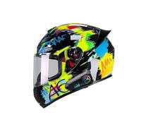 ZLHYQA Casque de Moto modulaire pour Adulte, homologué ECE, visière rabattable antibuée, Casque intégral de Course Tout-Terrain Avec Deux Haut-parleurs, pour Hommes, Femmes, jeunes, VTT,