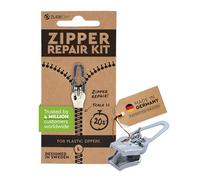 Zlideon Kit de Reparación de Cremalleras de Plástico - 1 Pieza, Plata (L/5) | Cursor de Repuesto para Cremalleras de Ropa Infantil, Ropa Deportiva, Fundas Nórdicas y Mochilas; Fabricado en Alemania