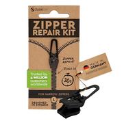 Zlideon Kit de Reparación de Cremalleras Estrechas - 1 Pieza, Negro (L/5) | Cursor Repuesto para Cremalleras de Vestidos, Ropa de Cama, Sudaderas con Capucha, Chaquetas Ligeras; Fabricado en Alemania