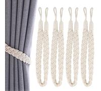 Zliger 4 Piezas Cortina Atados de Hebillas Cortina Abrazaderas Hebilla De Cortina Cuerda Cortina Atados De Cortina Clips para Cortinas de Ventana Accesorios