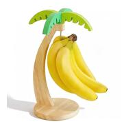 Zliger Estante Para Plátanos, Cesta de Fruta Para Cocina con Ganchos, Soporte de Madera Para Plátanos, Utensilio de Cocina, Evita que se Magullen, Mantiene los Plátanos Frescos