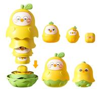 Zliger Muñeca de anidación, 5 muñecos rusos Brillantes con diseño de Frutas, Muñecas anidadas Matryoshka de Frutas, Juguetes sensoriales para desarrollar Habilidades de Regalo para niño/niña