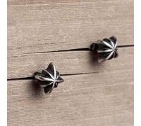 ZLING Pendientes Tallados En Cruz Gótica De Plata De Ley 925, Pendientes Personalizados Vintage Punk, Joyería