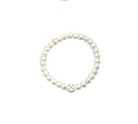 ZLING Perla Natural De Agua Dulce Plata De Ley 925 Calcedonia Verde Amor Moneda Pulsera Joyería para Mujer