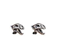 ZLING Punk Animal Skull Stud Pendientes para Hombres 100% 925 Sterling Silver Ear Studs New Ear Pin Piercing Jewelry Not Allergic