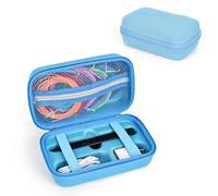 ZLiT Estuche de transporte para bolígrafo MYNT3D Super 3D, bolsa protectora de almacenamiento para bolígrafo 3D, estuche para bolígrafo MYNT3D Super 3D, recambios de filamento y cable de carga (azul)