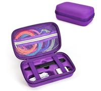 ZLiT Estuche de transporte para bolígrafo MYNT3D Super 3D, bolsa protectora de almacenamiento para bolígrafo 3D, estuche para bolígrafo MYNT3D Super 3D, recambios de filamento y cable de carga (morado