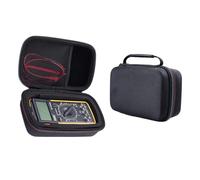 ZLiT Funda rígida de transporte para multímetro Fluke F117C, F17B, F115C, bolsa de almacenamiento portátil (cremallera roja y azul)