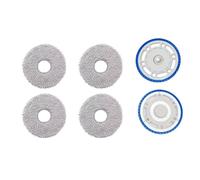 ZLiT Soporte para trapeador y almohadilla de fregona para aspiradora ECOVACS DEEBOT T30 Pro, soporte de paño de fregona, pieza de repuesto (4 almohadillas para fregona, 2 soportes para almohadillas de