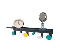 ZLKJHSHOP Perchero de Pared de Estilo Retro, estantes flotantes con 6 Ganchos, Perchero para Entrada, Ganchos Decorativos, para Pasillo, Sala de Estar, Dormitorio, baño