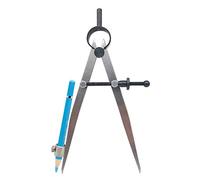 ZLKSKER - Brújula de resorte de precisión profesional con soporte para lápices, brújula de ala, calibrador divisor de 15,24 cm