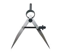 ZLKSKER Brújula profesional de cuero de 4 pulgadas, divisor de ala de resorte de precisión, brújula de metal para carpintería, metalurgia