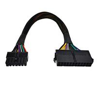 ZLKSKER Cable de alimentación de 24 pines a 14 pines con funda de 12 pulgadas, 18 AWG, cable adaptador de alimentación principal ATX, Plug & Play para Lenovo IBM Dell A75 B75 Q75 Q77