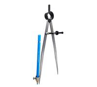ZLKSKER Divisor de ala de resorte de precisión de 8 pulgadas con soporte para lápices, brújula de lápiz de acero, divisor de pierna plana